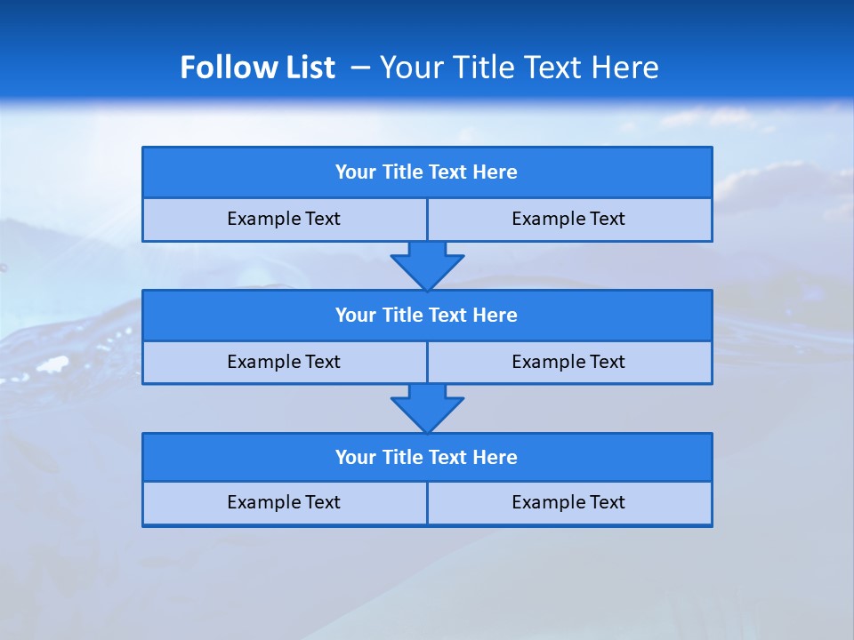 Life Water Sea PowerPoint Template