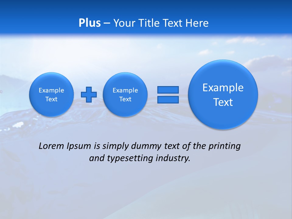Life Water Sea PowerPoint Template