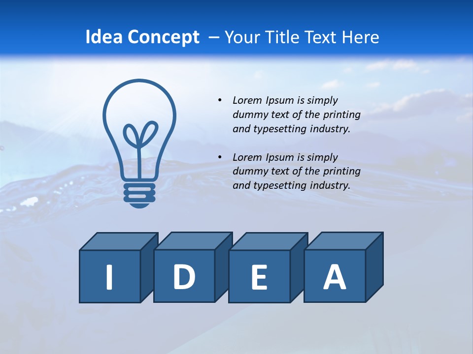 Life Water Sea PowerPoint Template