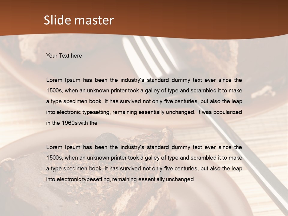 Holiday Fork Sweet PowerPoint Template