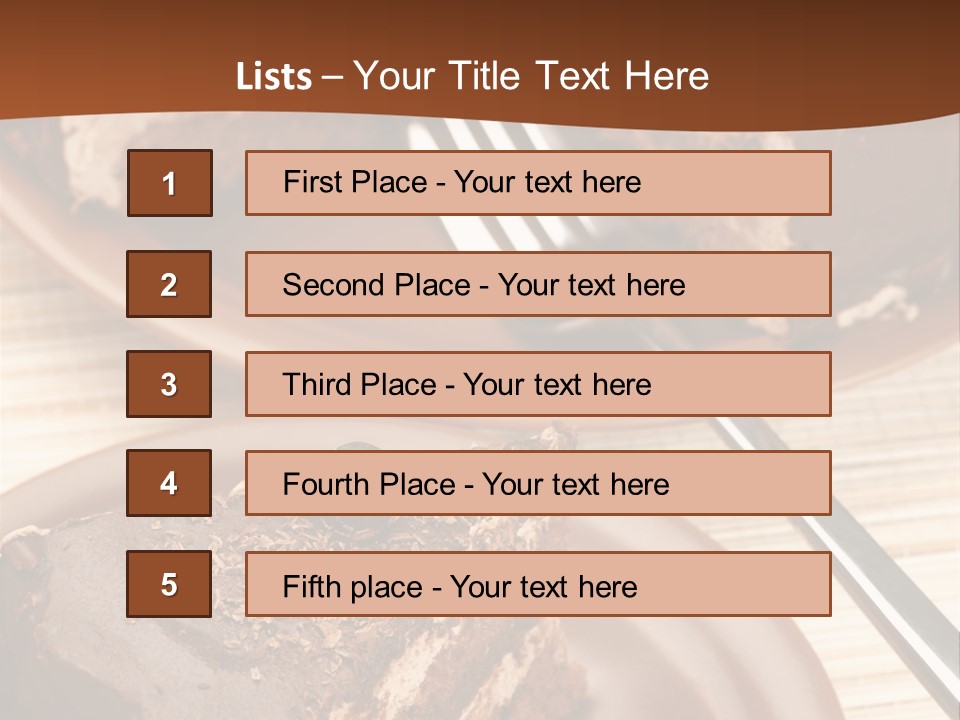 Holiday Fork Sweet PowerPoint Template