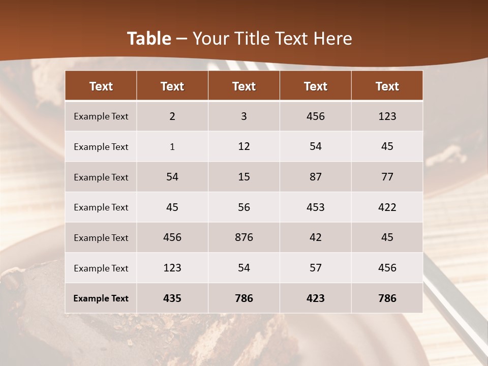 Holiday Fork Sweet PowerPoint Template