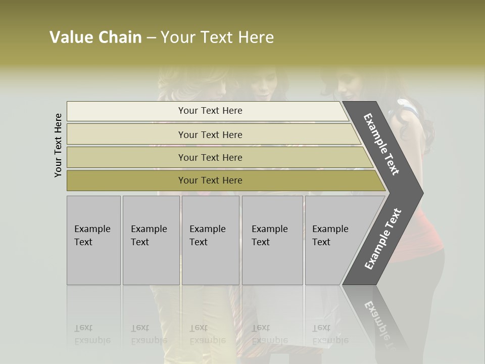 Woman Adults Bag PowerPoint Template