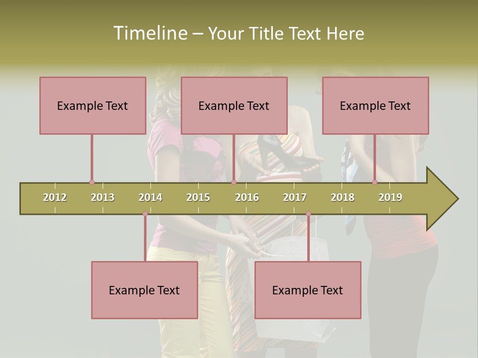 Woman Adults Bag PowerPoint Template