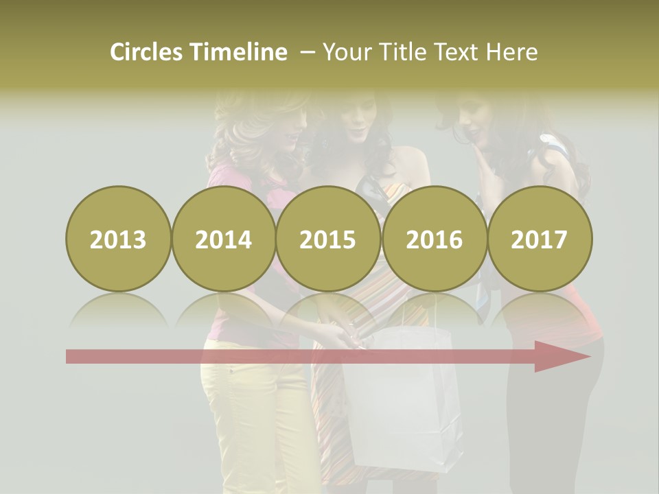 Woman Adults Bag PowerPoint Template