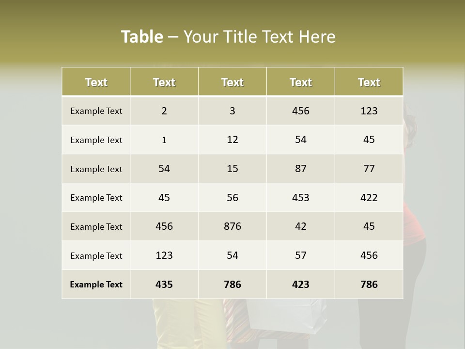 Woman Adults Bag PowerPoint Template