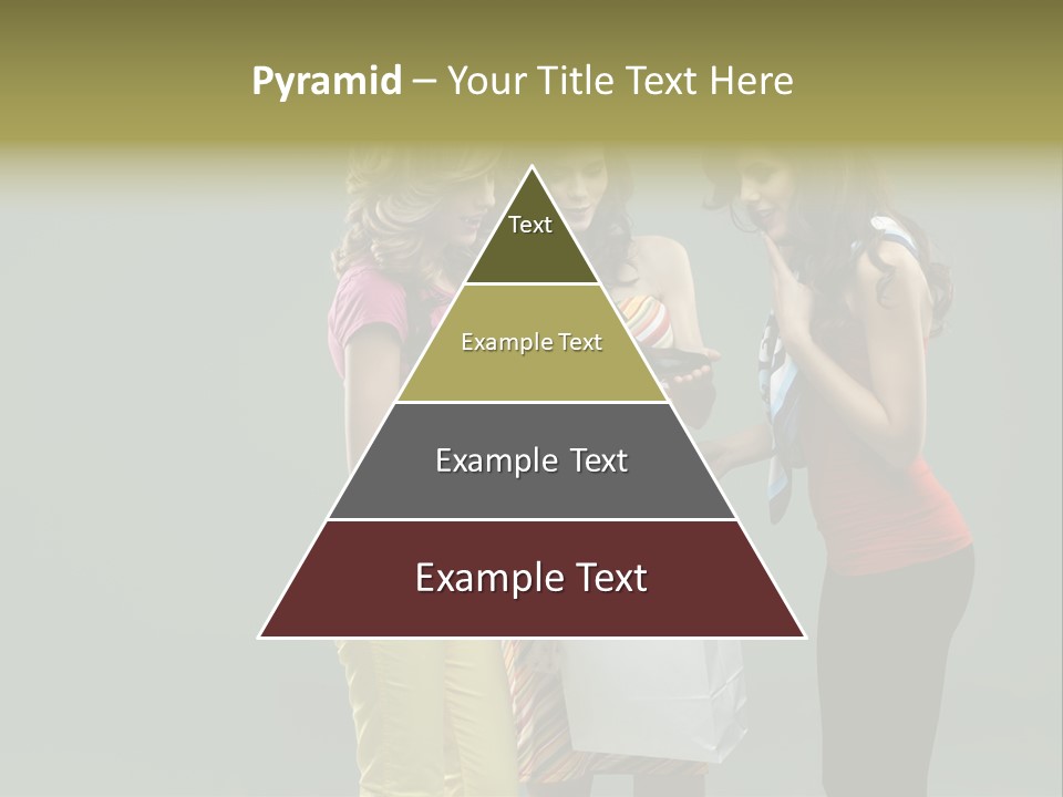 Woman Adults Bag PowerPoint Template