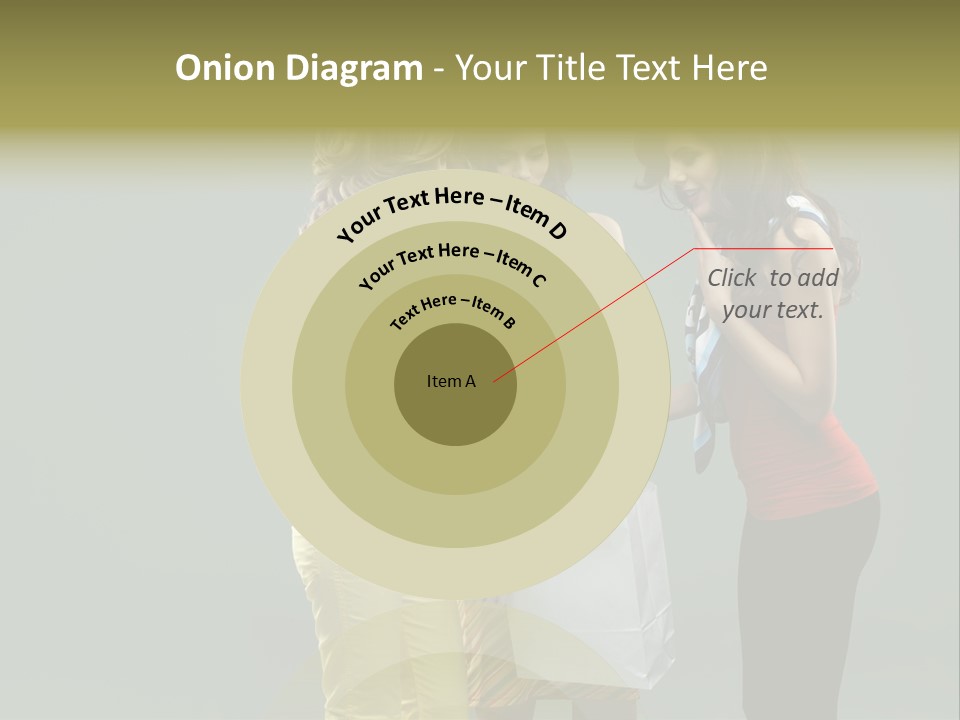 Woman Adults Bag PowerPoint Template