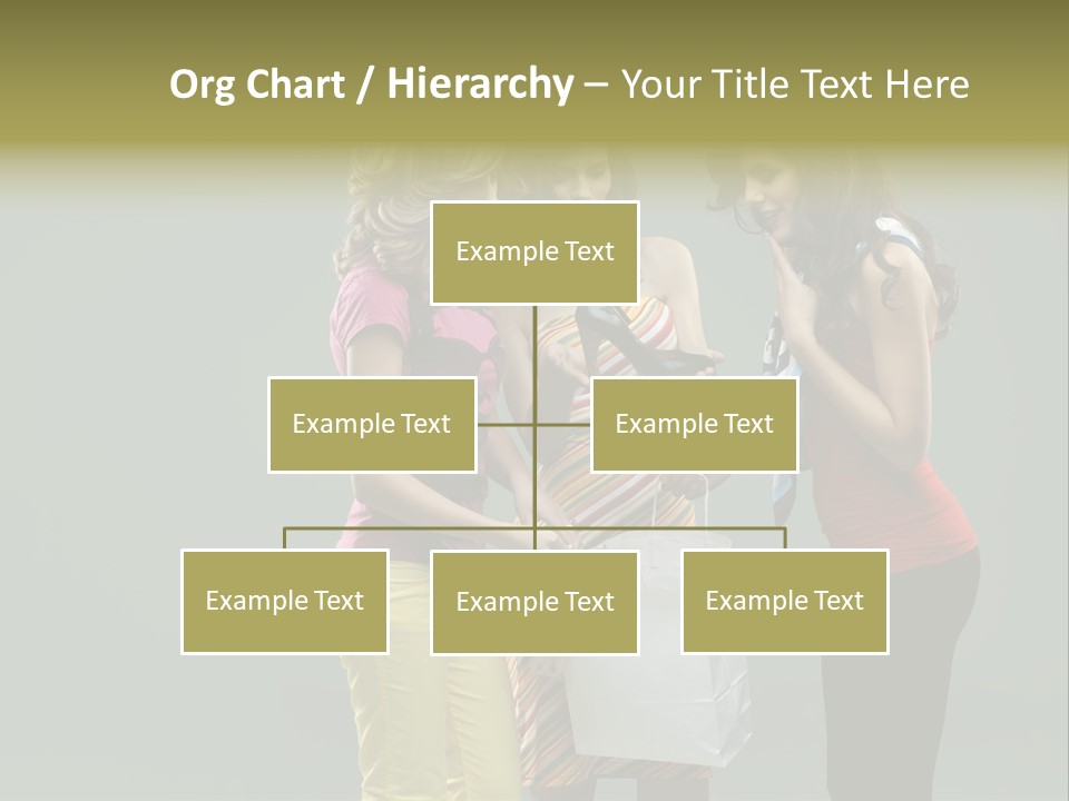 Woman Adults Bag PowerPoint Template