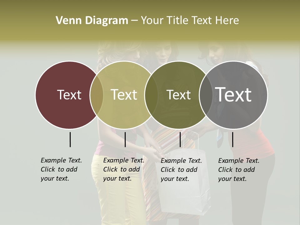 Woman Adults Bag PowerPoint Template