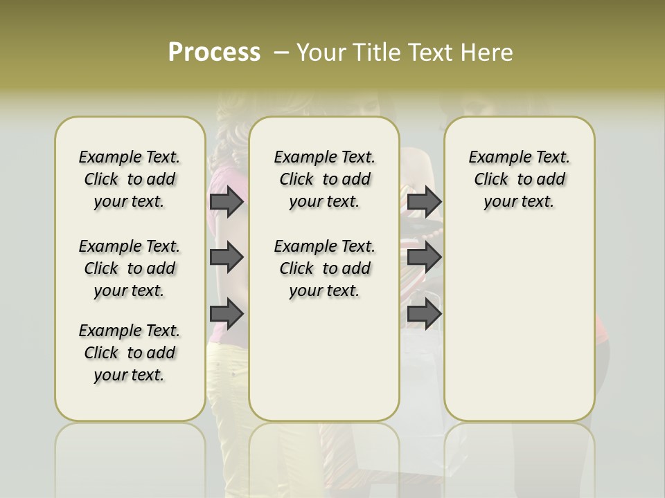 Woman Adults Bag PowerPoint Template