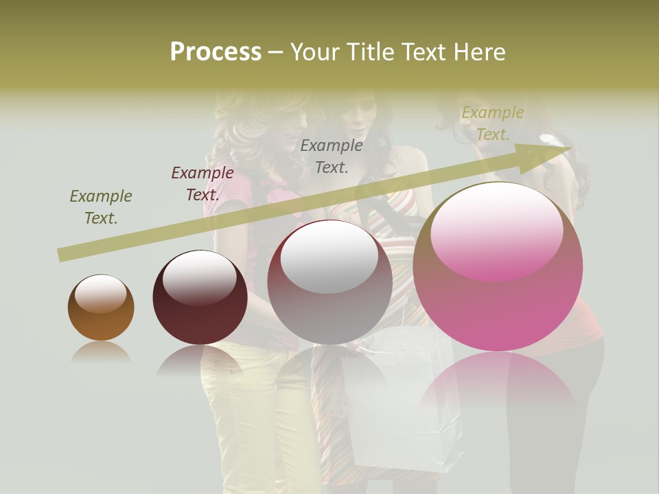 Woman Adults Bag PowerPoint Template