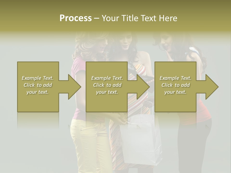 Woman Adults Bag PowerPoint Template