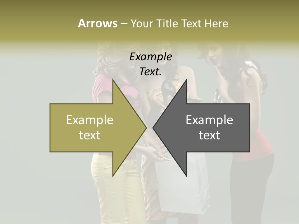 Woman Adults Bag PowerPoint Template