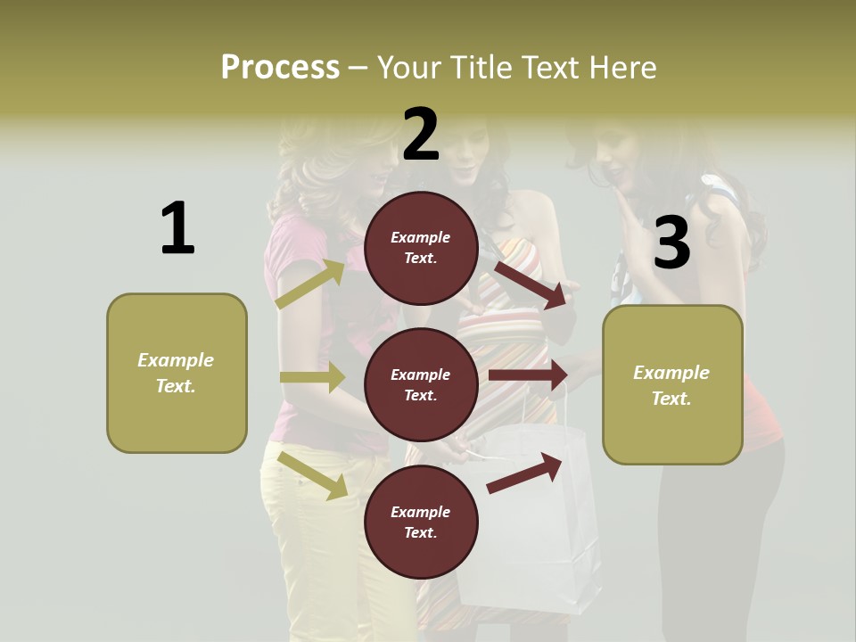 Woman Adults Bag PowerPoint Template