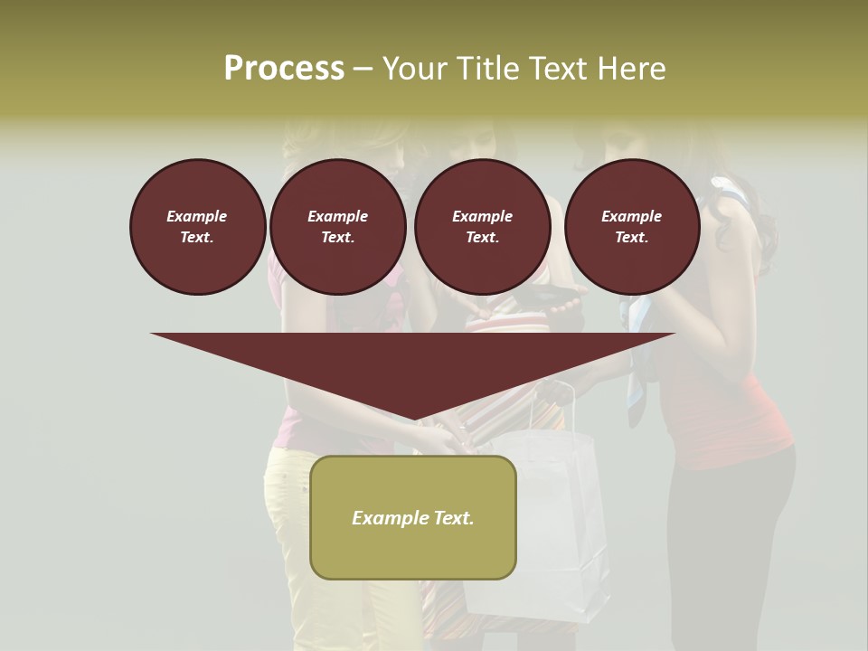 Woman Adults Bag PowerPoint Template