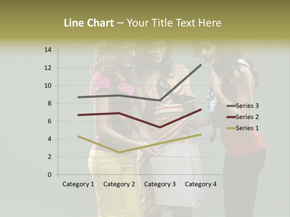 Woman Adults Bag PowerPoint Template