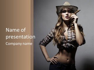 Smoke Beauty Summer PowerPoint Template