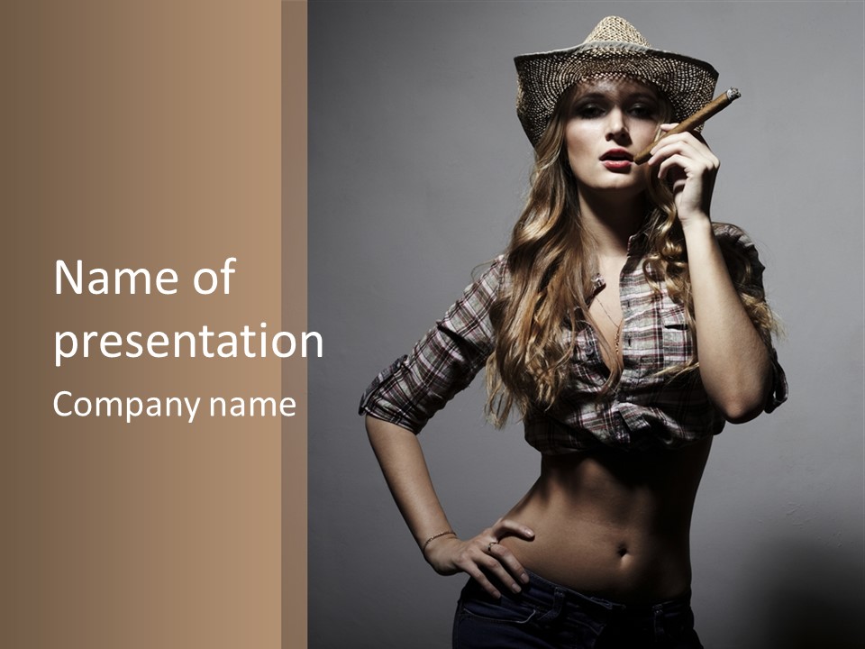 Smoke Beauty Summer PowerPoint Template