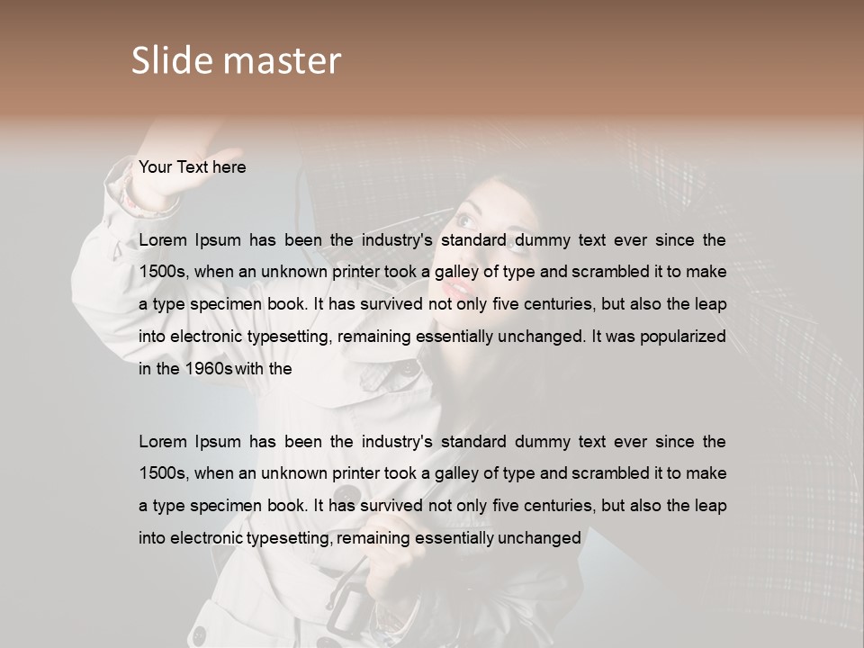 Desire Lady Pretty PowerPoint Template