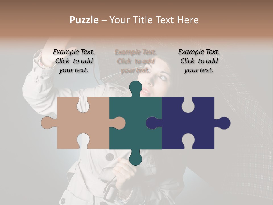 Desire Lady Pretty PowerPoint Template