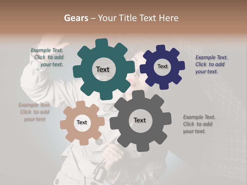 Desire Lady Pretty PowerPoint Template