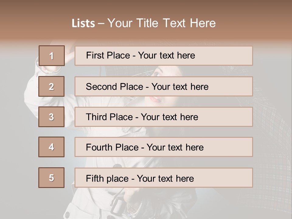 Desire Lady Pretty PowerPoint Template