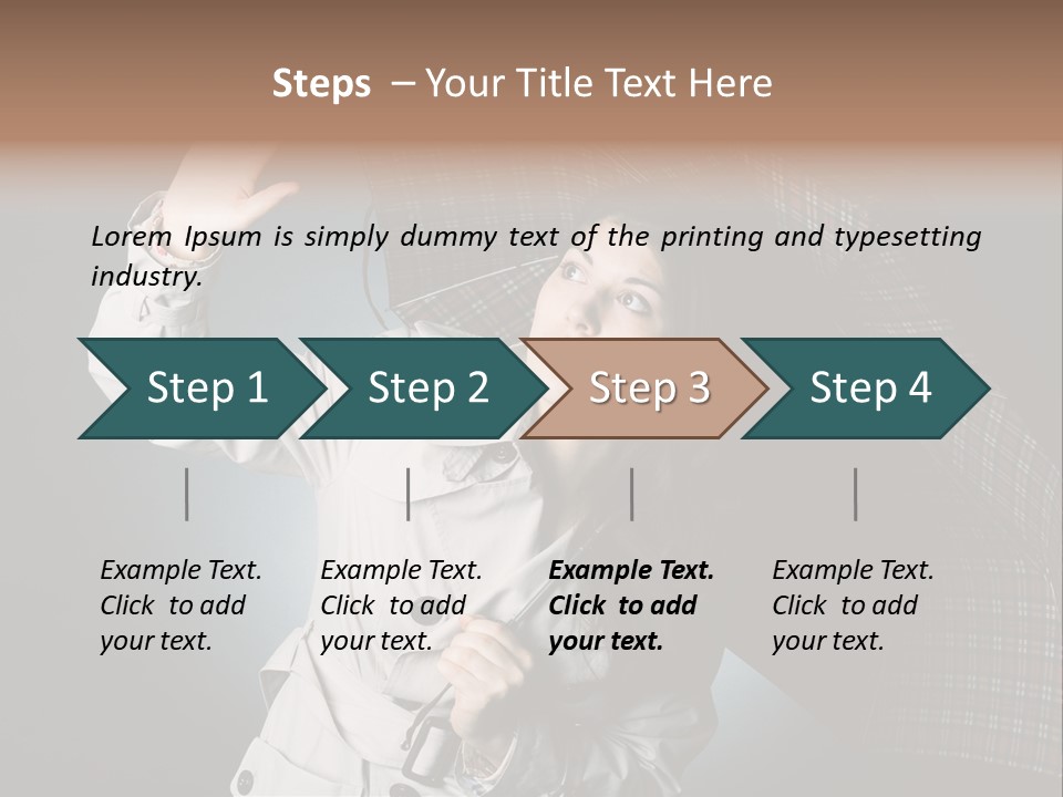 Desire Lady Pretty PowerPoint Template