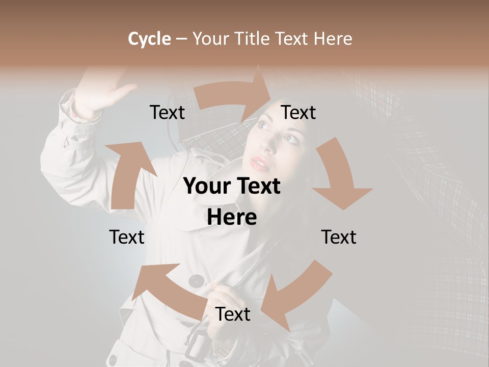 Desire Lady Pretty PowerPoint Template