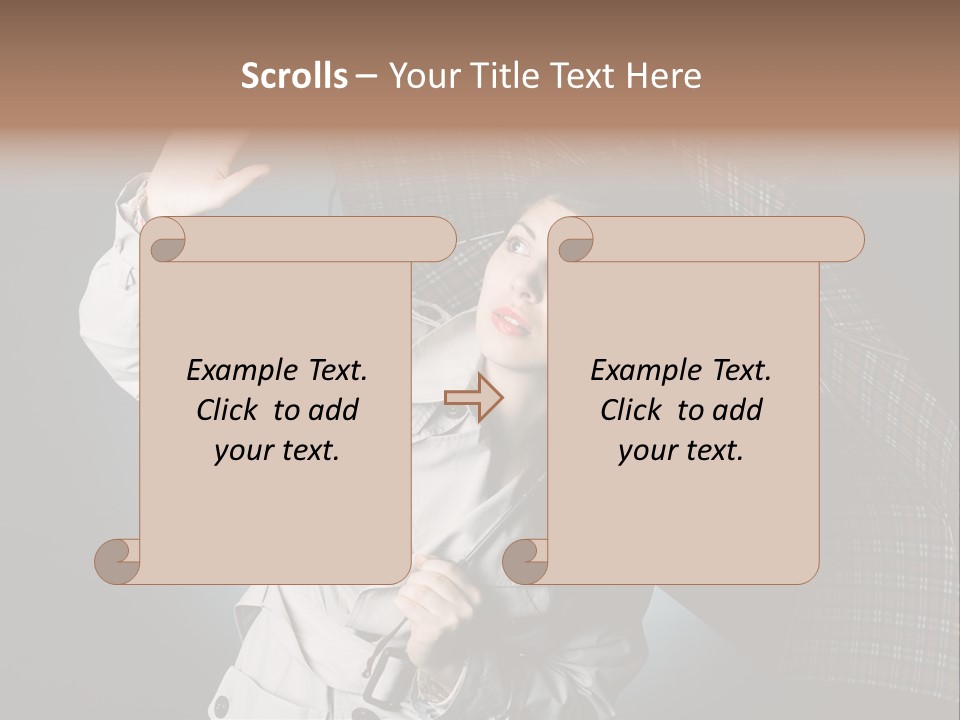 Desire Lady Pretty PowerPoint Template