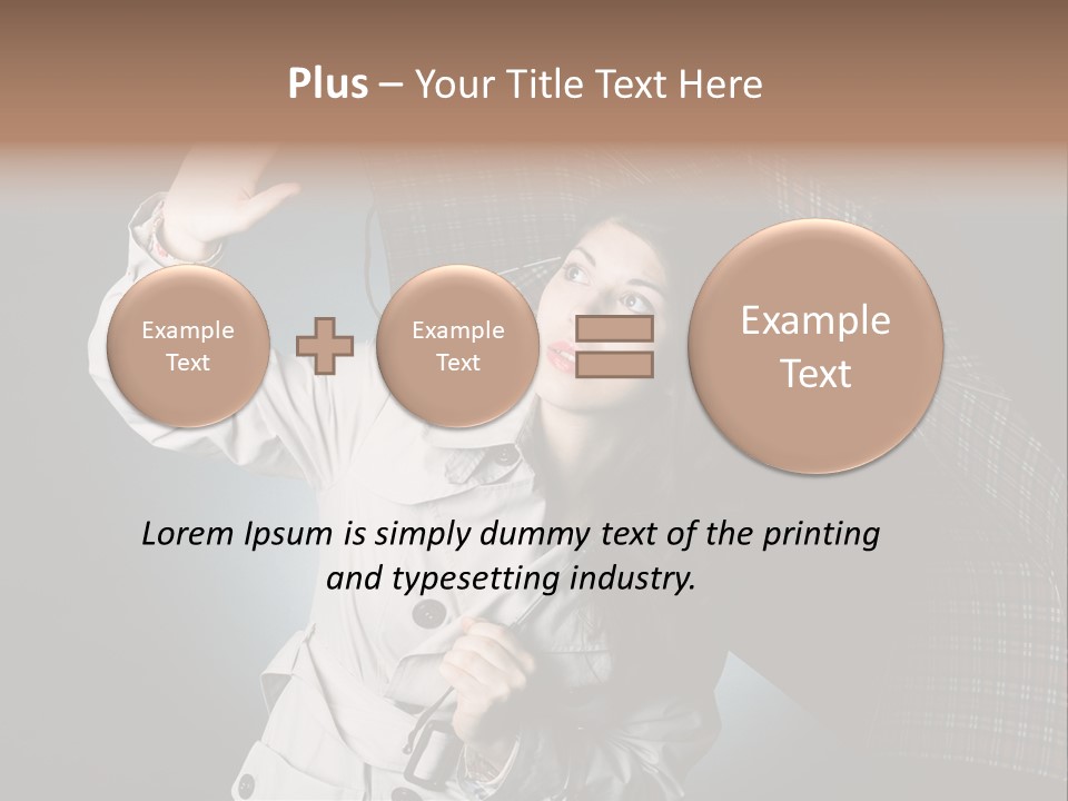 Desire Lady Pretty PowerPoint Template