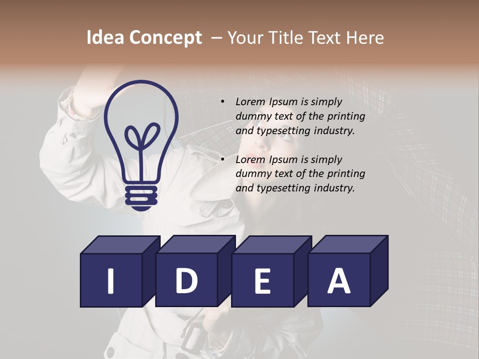 Desire Lady Pretty PowerPoint Template