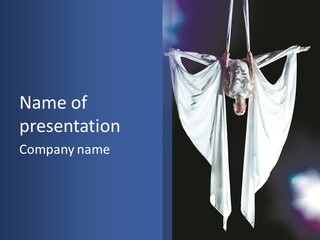 Aerialist Circus White PowerPoint Template