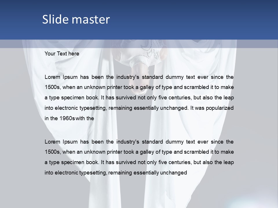 Aerialist Circus White PowerPoint Template