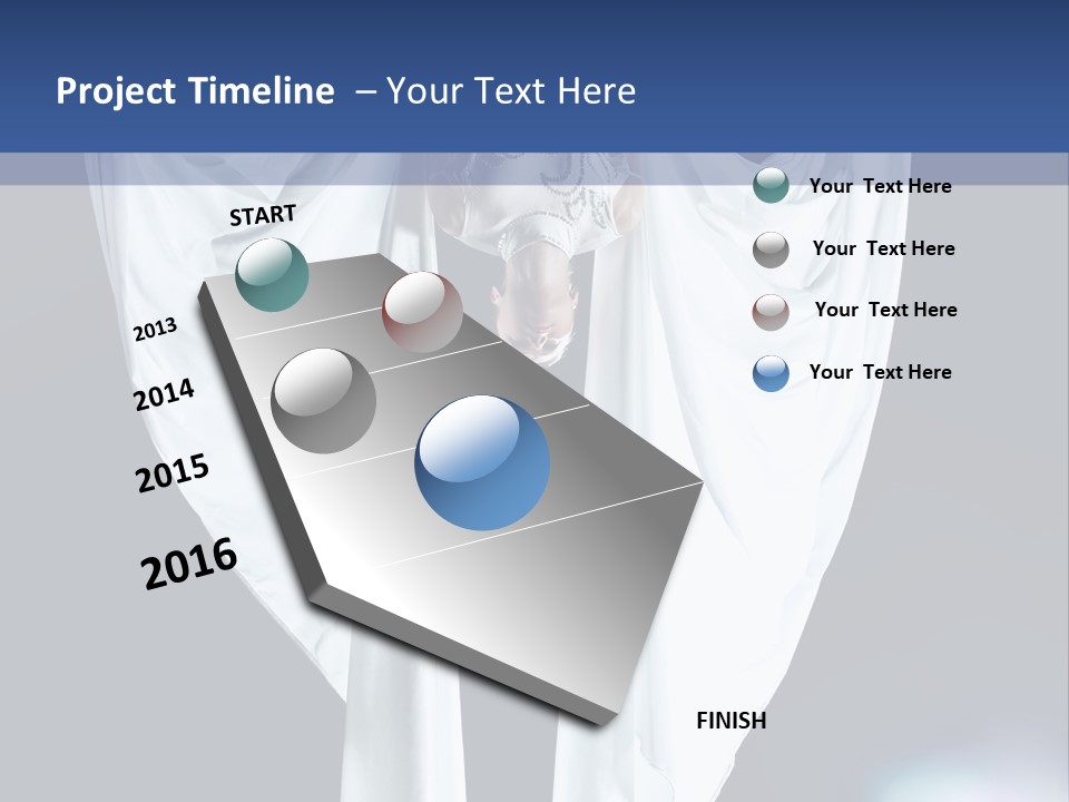 Aerialist Circus White PowerPoint Template