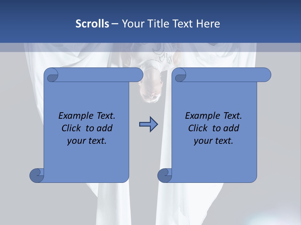 Aerialist Circus White PowerPoint Template