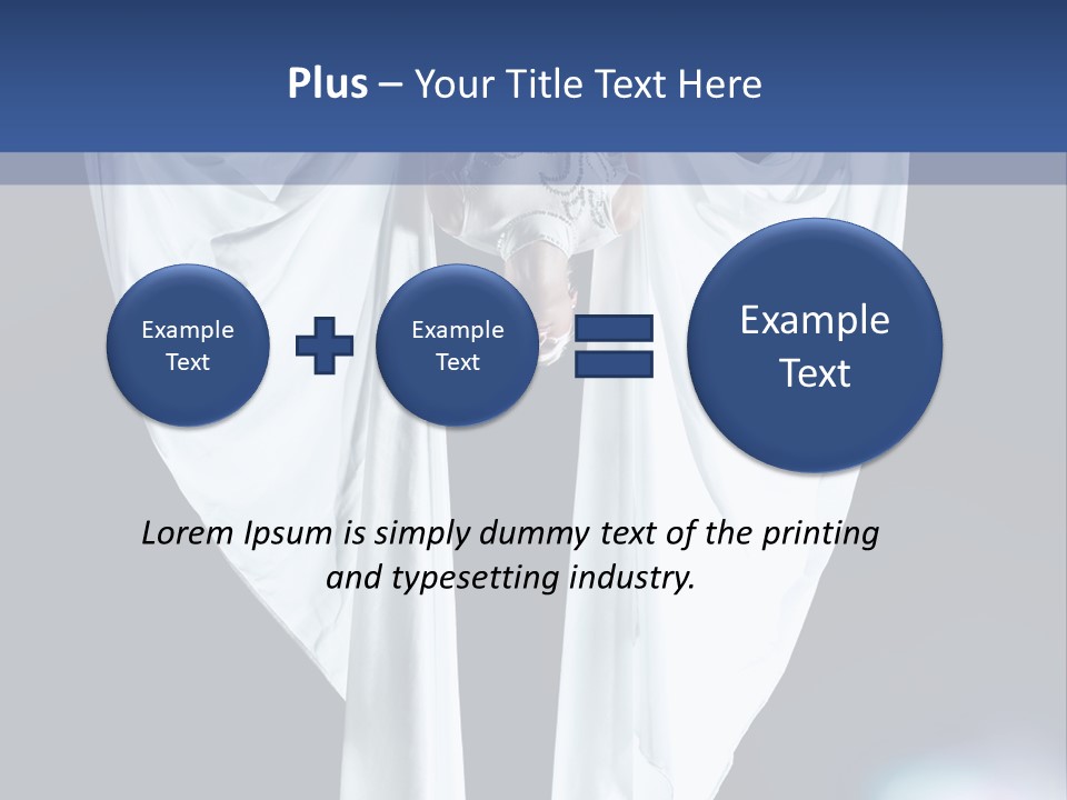 Aerialist Circus White PowerPoint Template