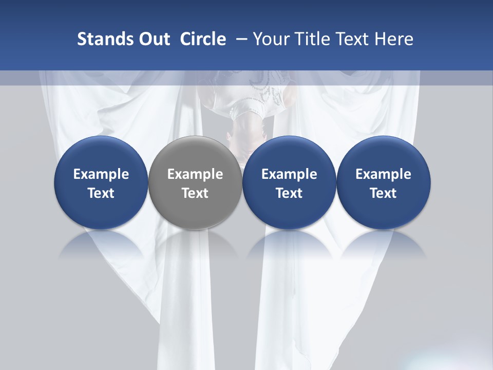 Aerialist Circus White PowerPoint Template