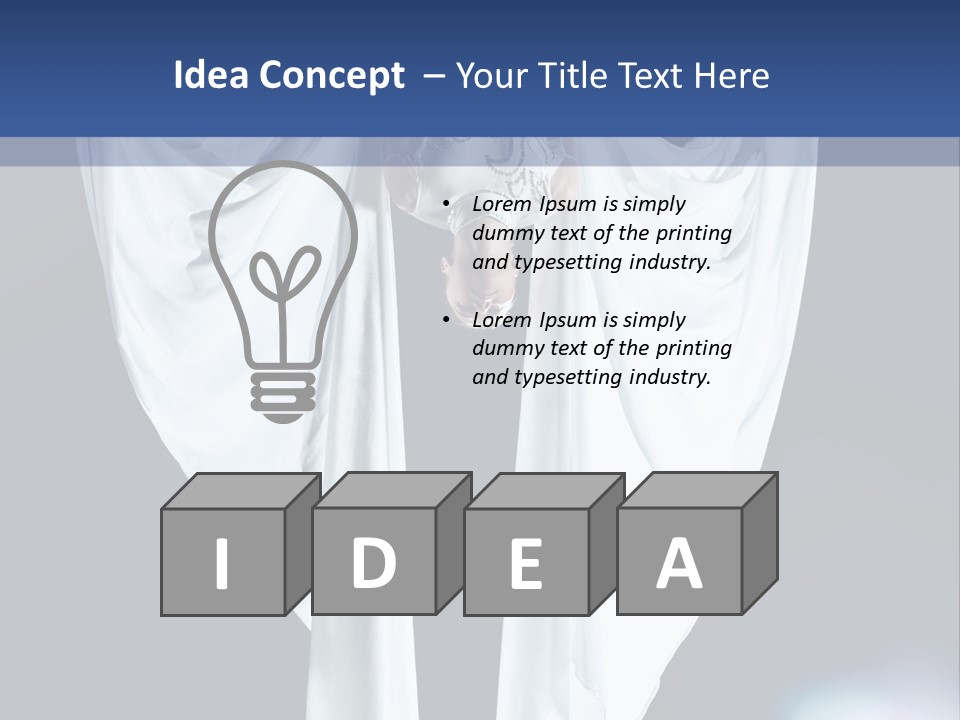 Aerialist Circus White PowerPoint Template