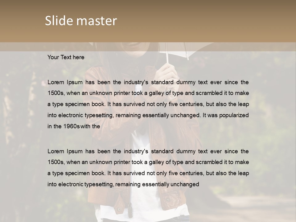 Adult Teenage Girls Park PowerPoint Template