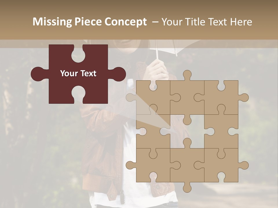 Adult Teenage Girls Park PowerPoint Template