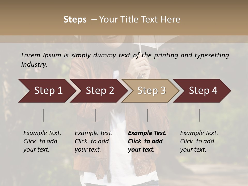Adult Teenage Girls Park PowerPoint Template