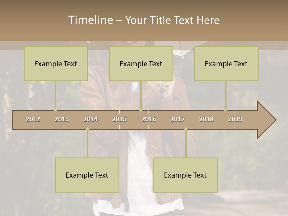 Adult Teenage Girls Park PowerPoint Template