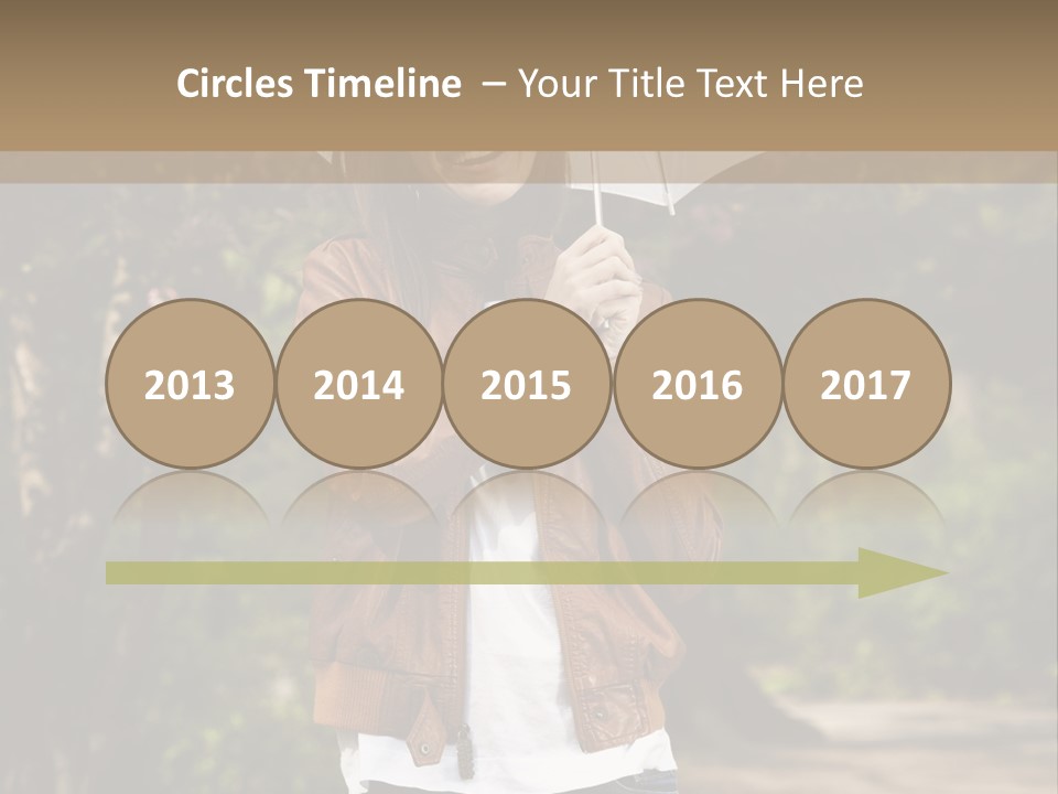 Adult Teenage Girls Park PowerPoint Template