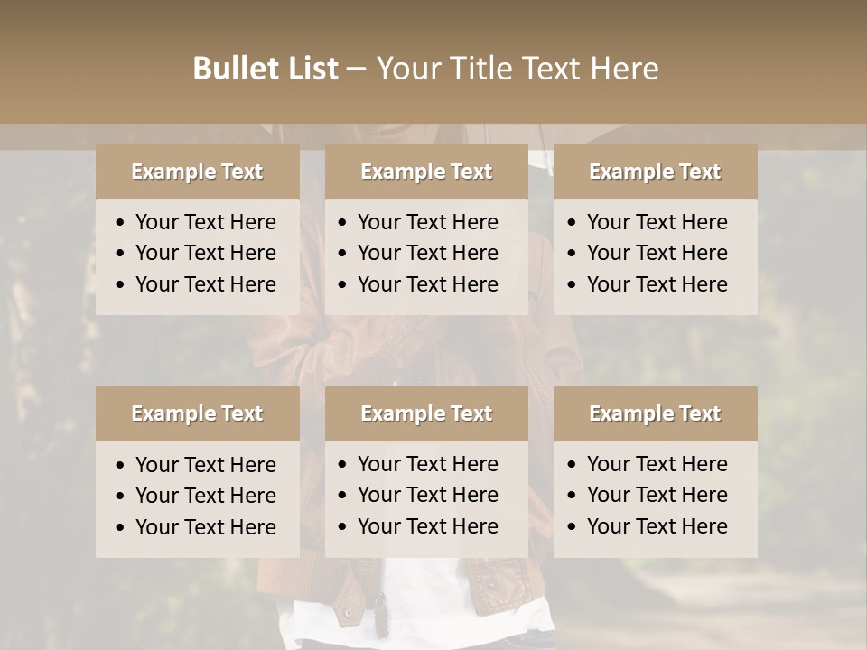 Adult Teenage Girls Park PowerPoint Template