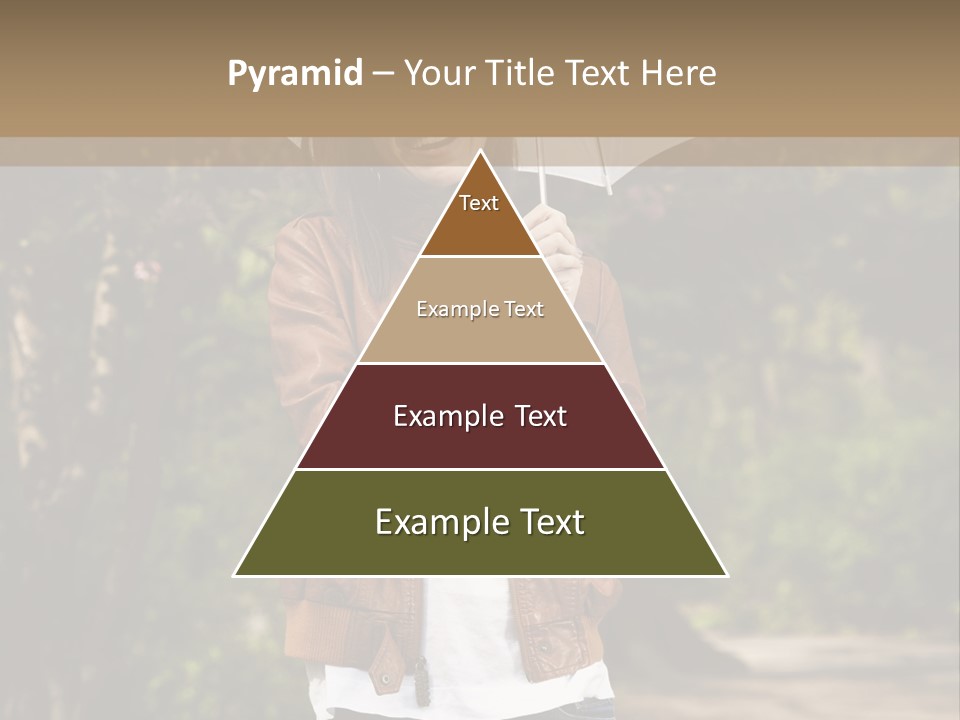 Adult Teenage Girls Park PowerPoint Template