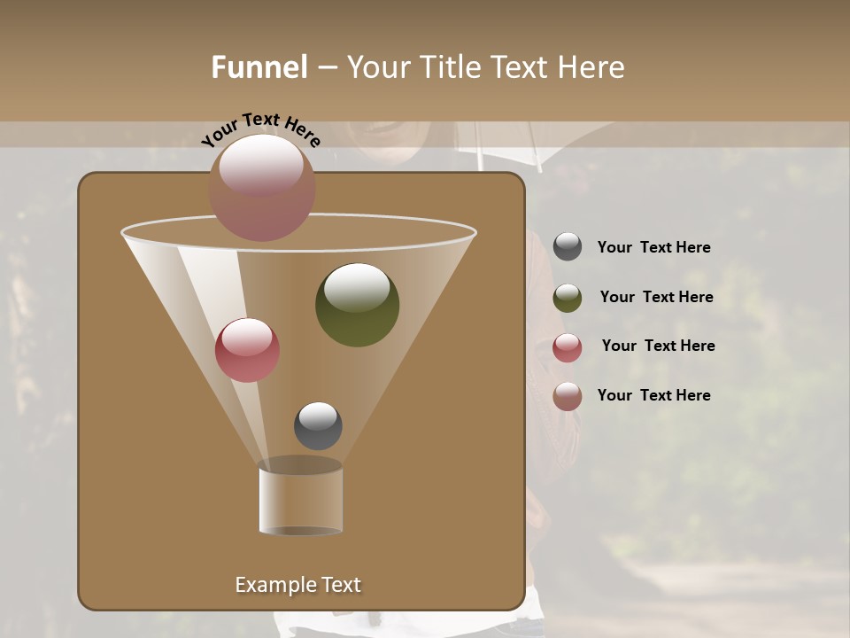 Adult Teenage Girls Park PowerPoint Template