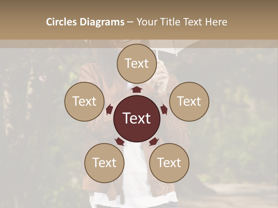 Adult Teenage Girls Park PowerPoint Template