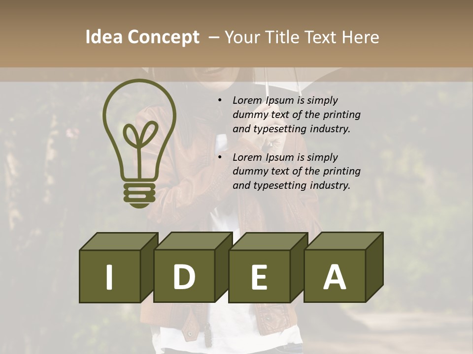 Adult Teenage Girls Park PowerPoint Template