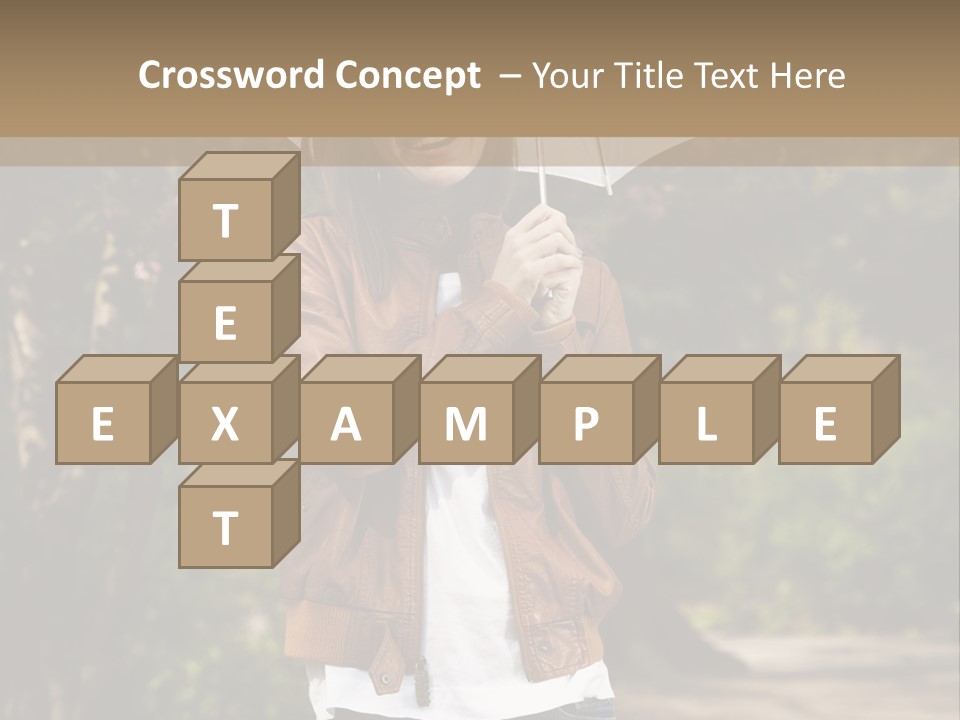 Adult Teenage Girls Park PowerPoint Template